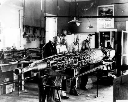 Robert Goddard's Rocket picture.